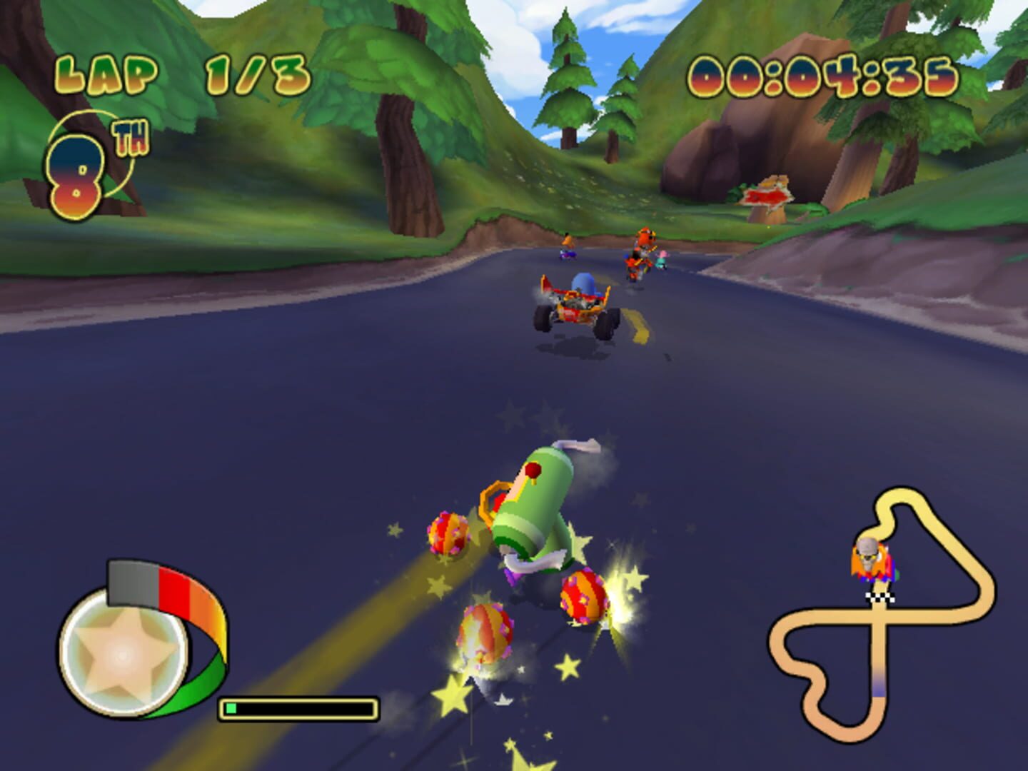 Screenshot for Pac-Man World Rally