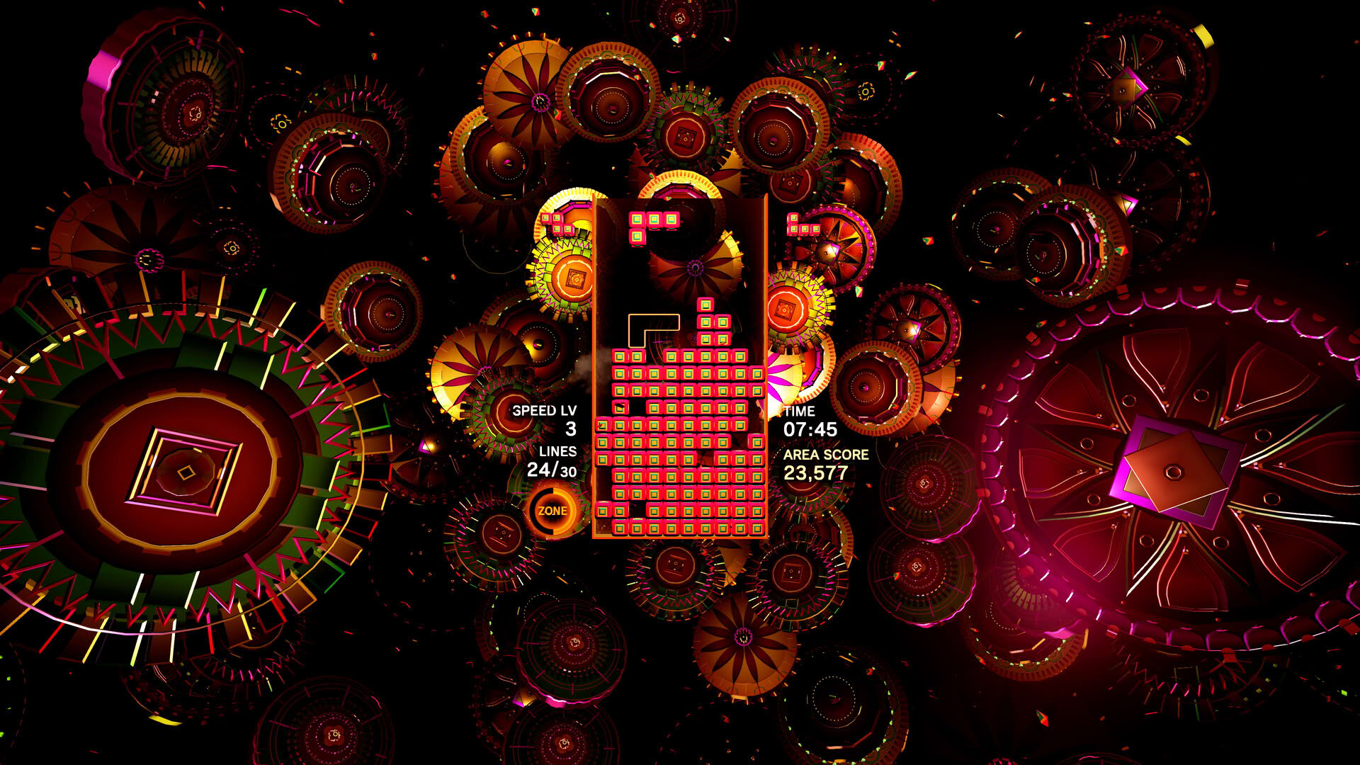 Screenshot for Tetris Effect