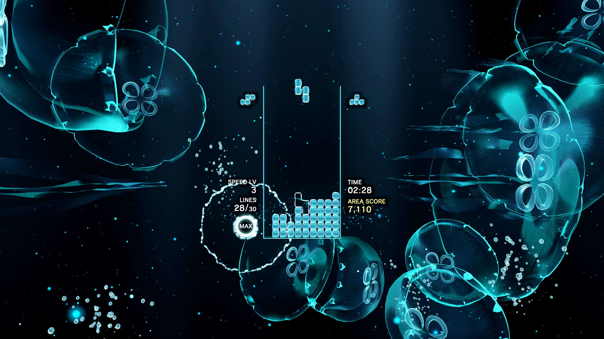 Screenshot for Tetris Effect