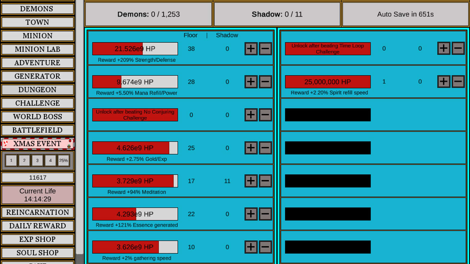 Screenshot for Wizard and Minion Idle