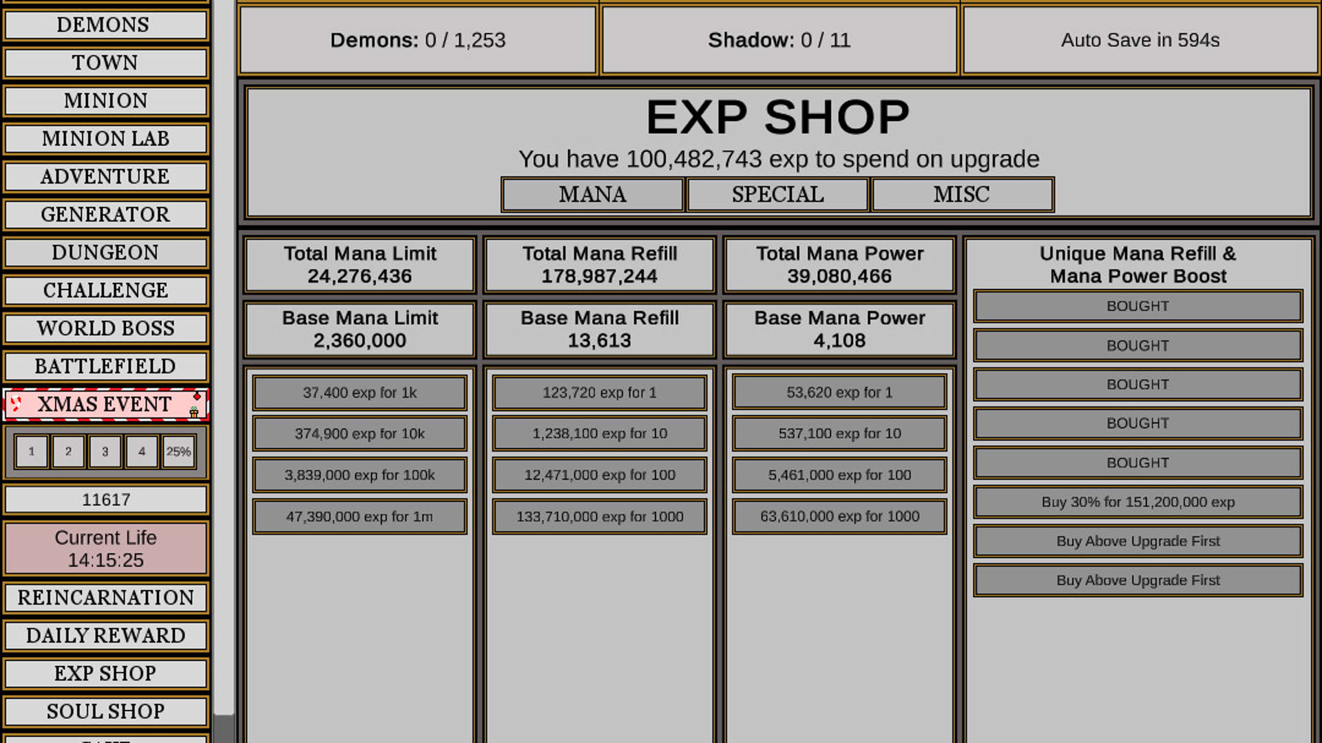 Screenshot for Wizard and Minion Idle