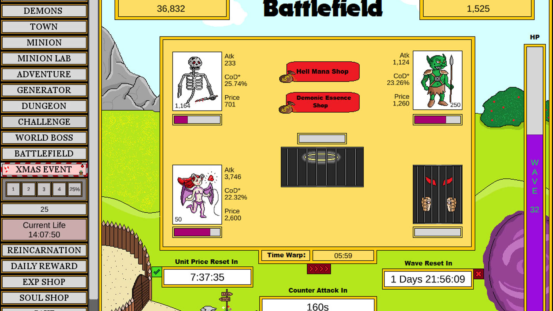 Screenshot for Wizard and Minion Idle