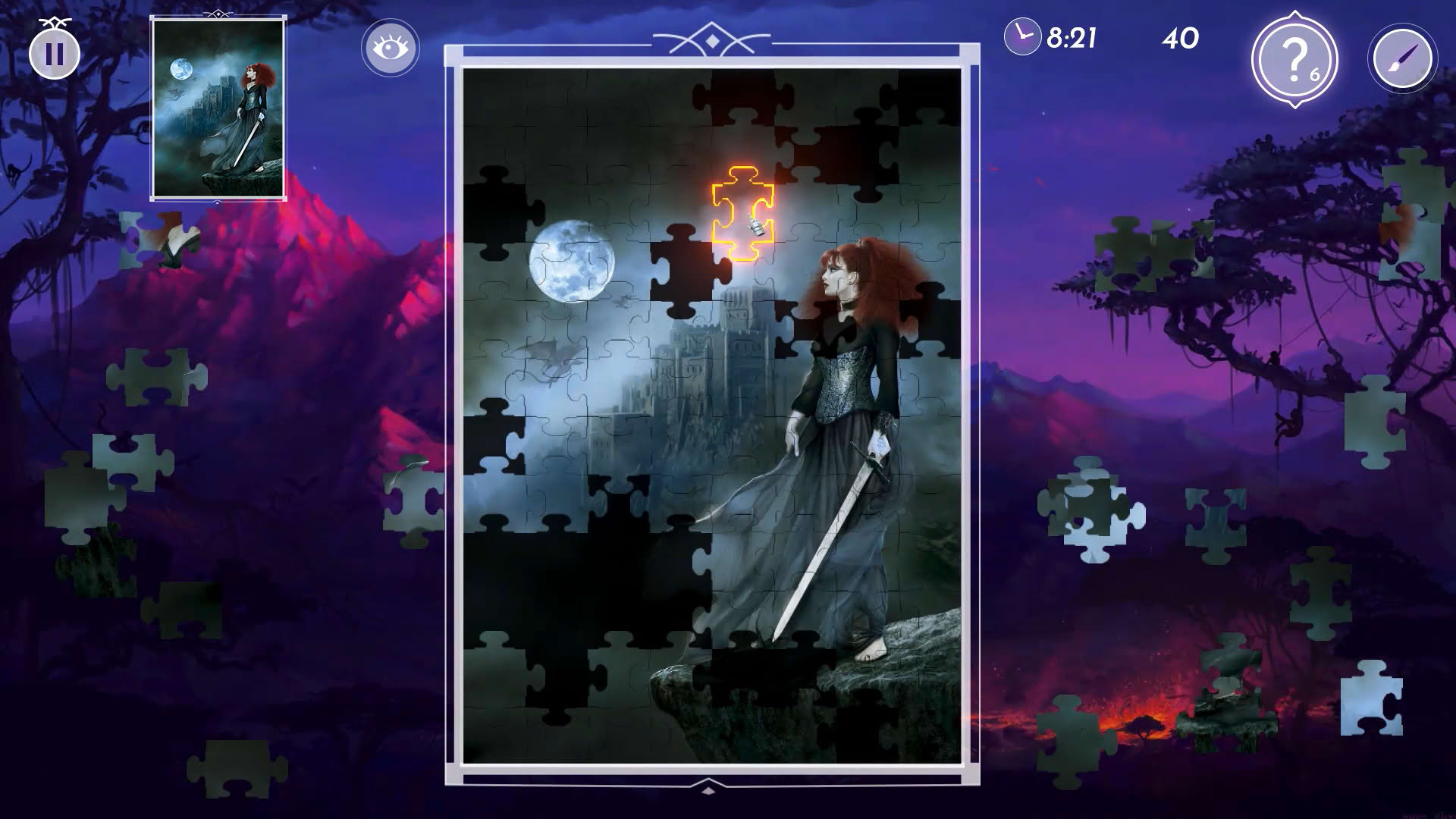 Screenshot for Dark Fantasy 2: Jigsaw Puzzle