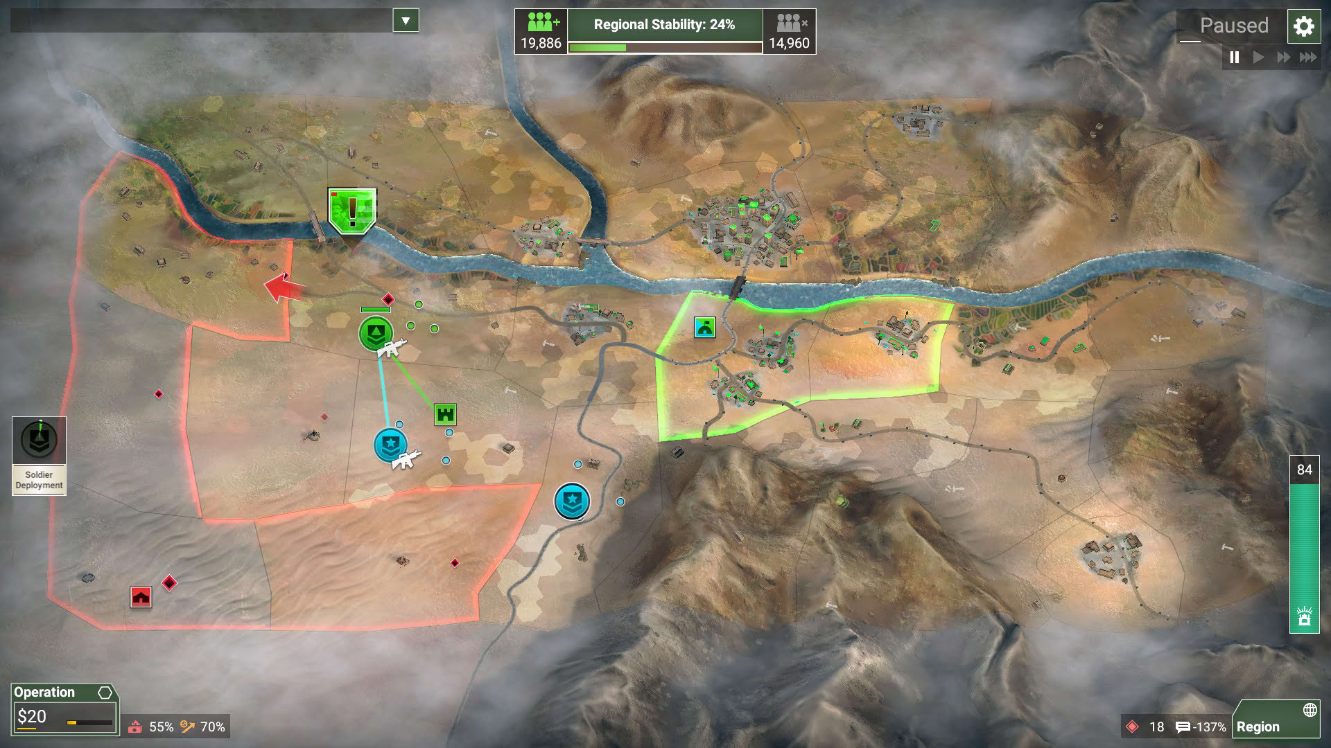 Screenshot for Rebel Inc: Escalation