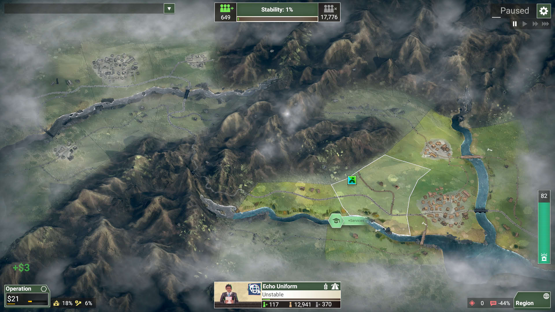 Screenshot for Rebel Inc: Escalation