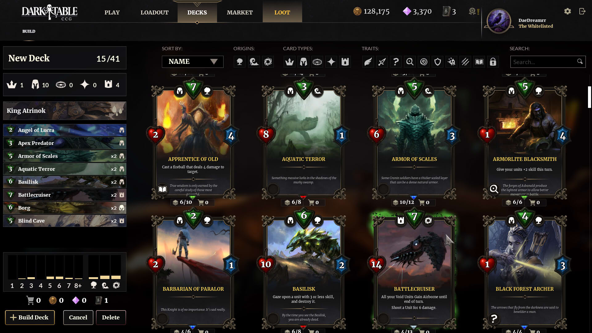 Screenshot for Dark Table CCG