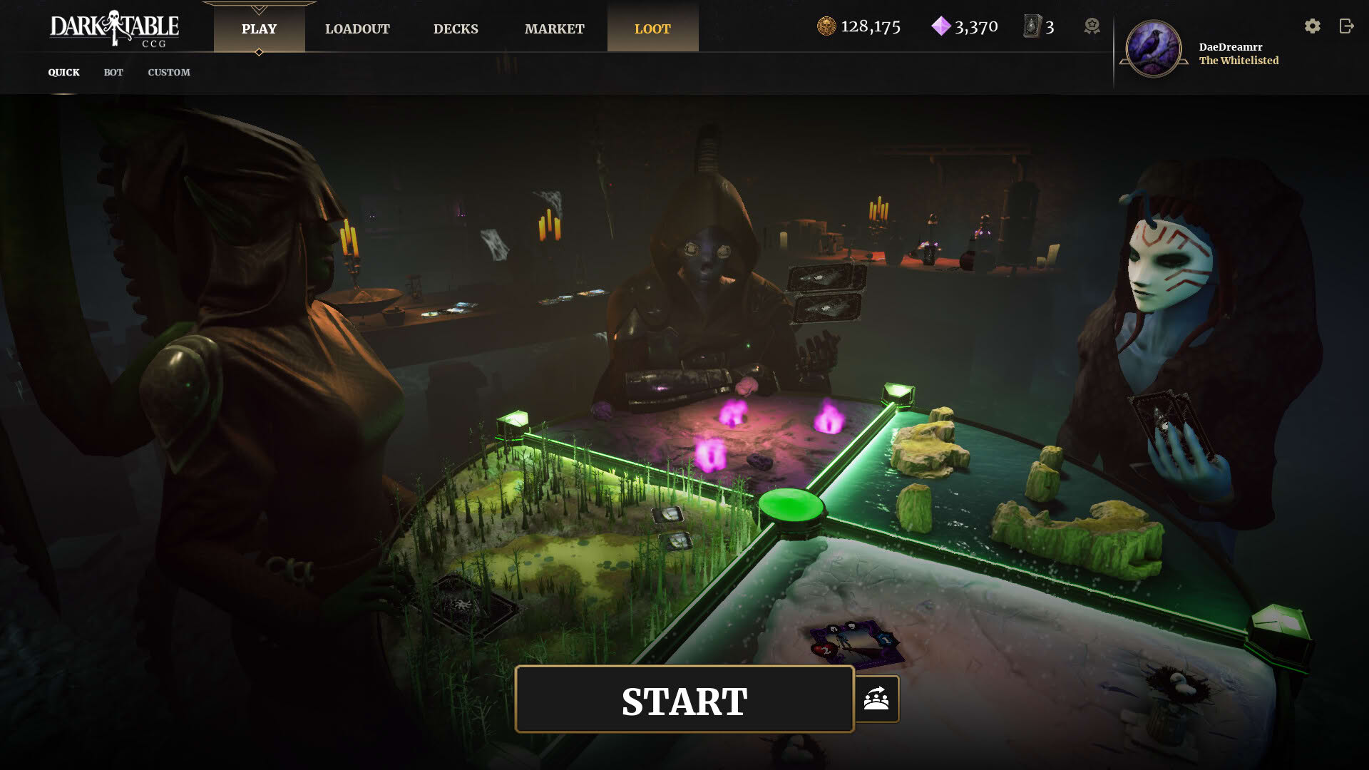 Screenshot for Dark Table CCG