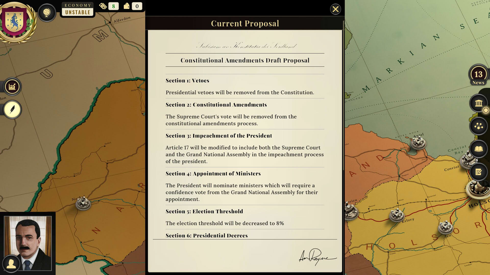 Screenshot for Suzerain