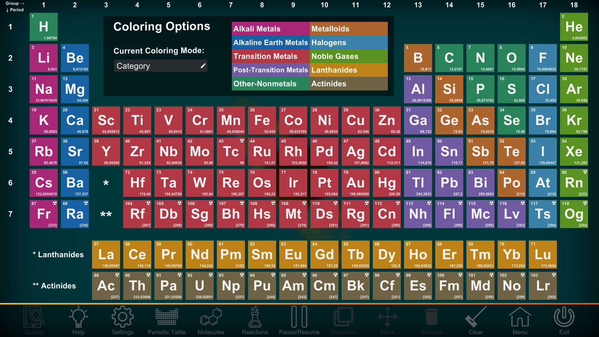 Screenshot for Project Chemistry