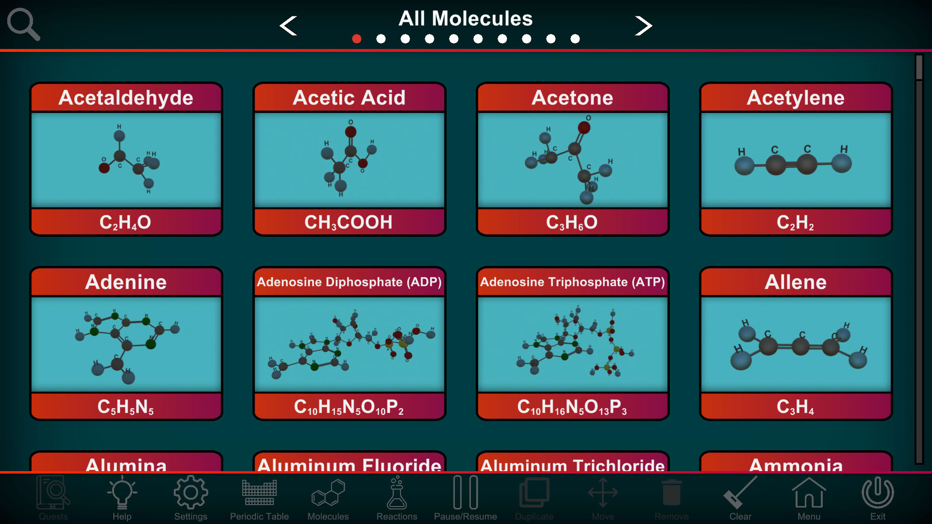 Screenshot for Project Chemistry