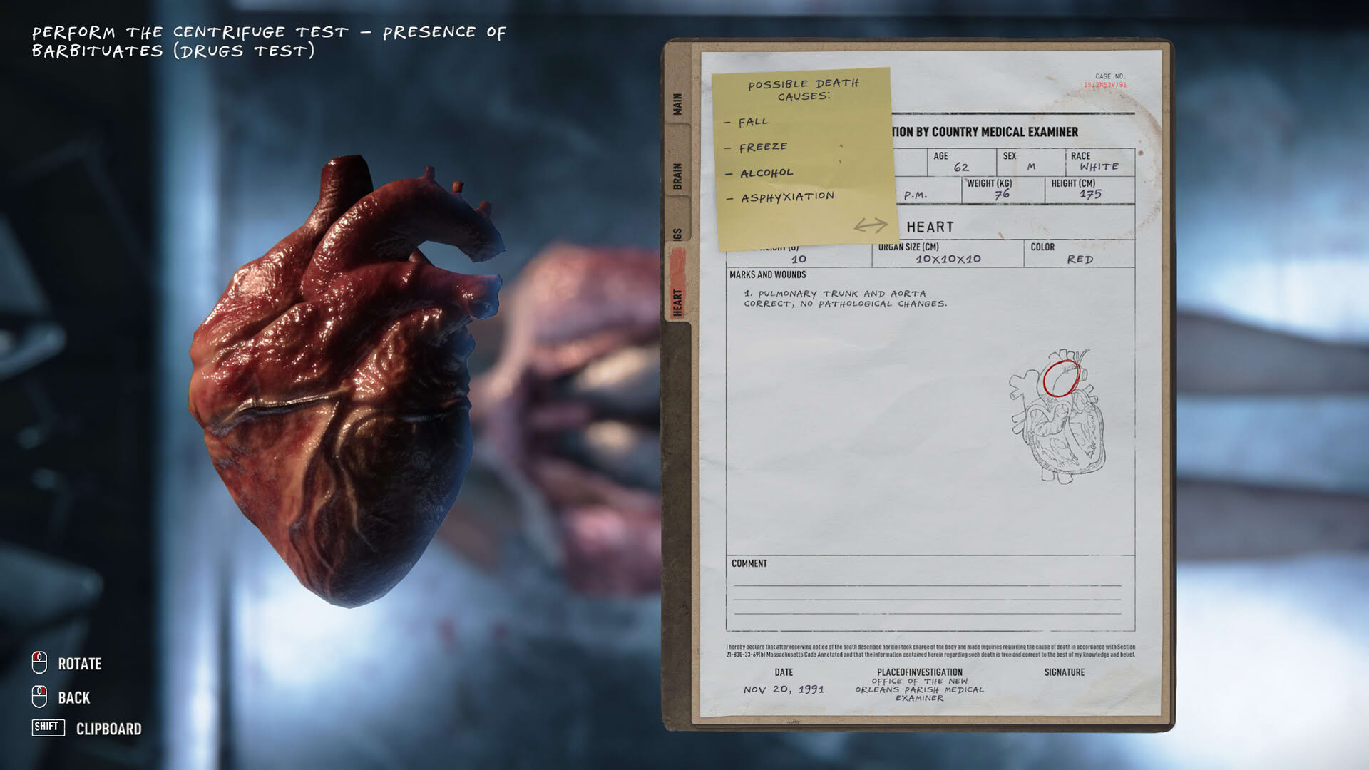 Screenshot for Autopsy Simulator