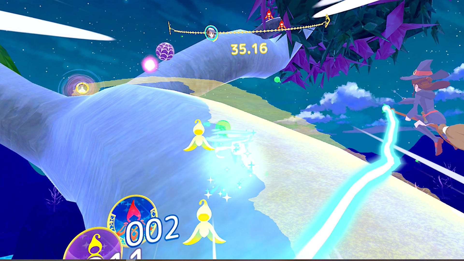Screenshot for Little Witch Academia: VR Broom Racing