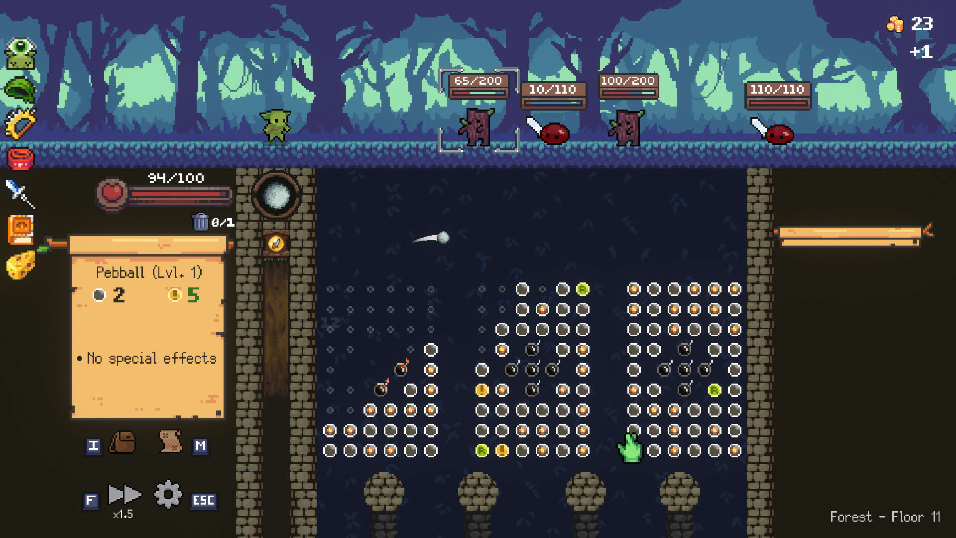 Screenshot for Peglin