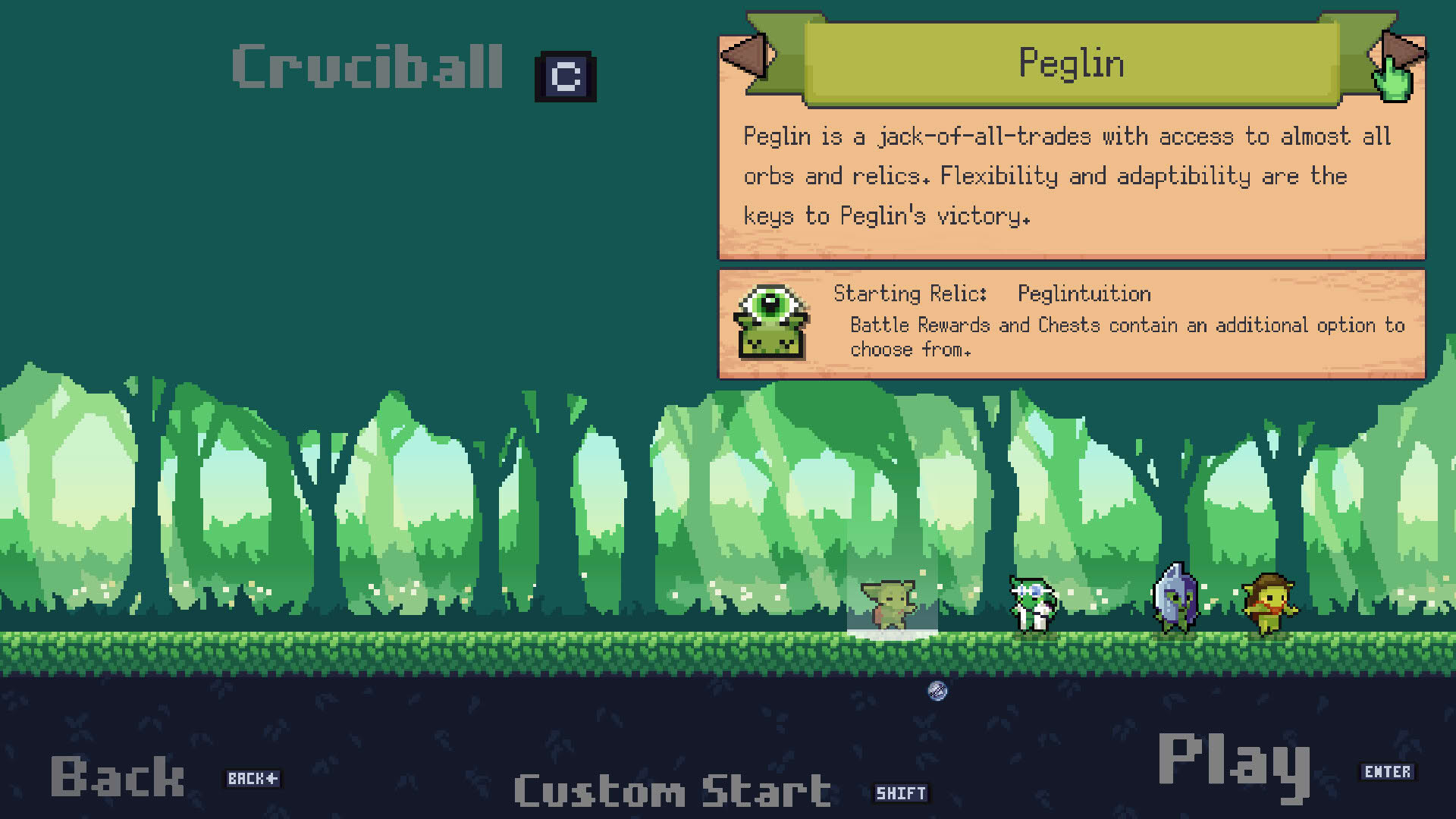 Screenshot for Peglin