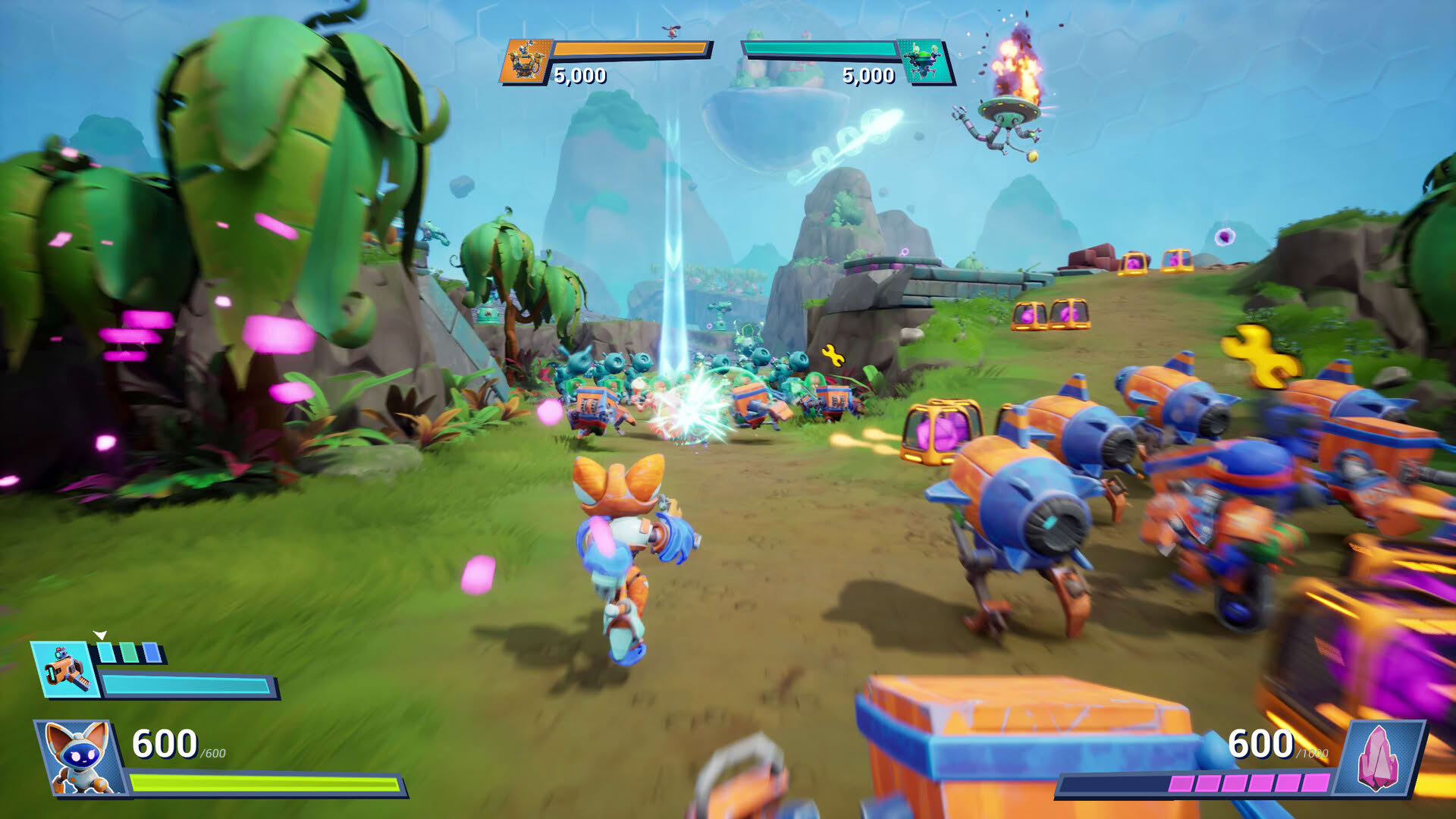 Screenshot for Chip ‘n Clawz vs. The Brainioids