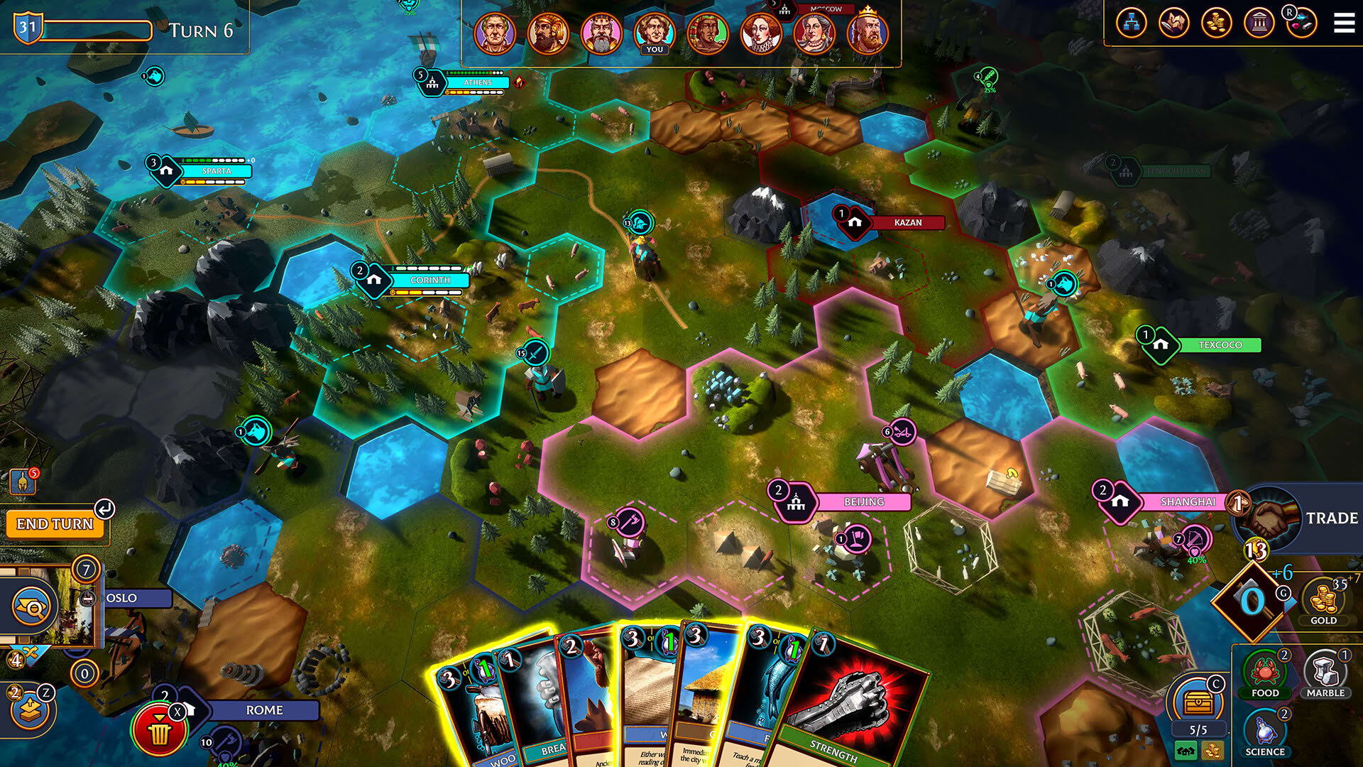 Screenshot for Hexarchy