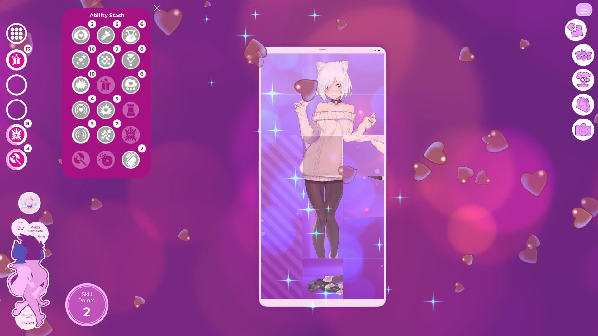 Screenshot for Mosaique Neko Waifus 3