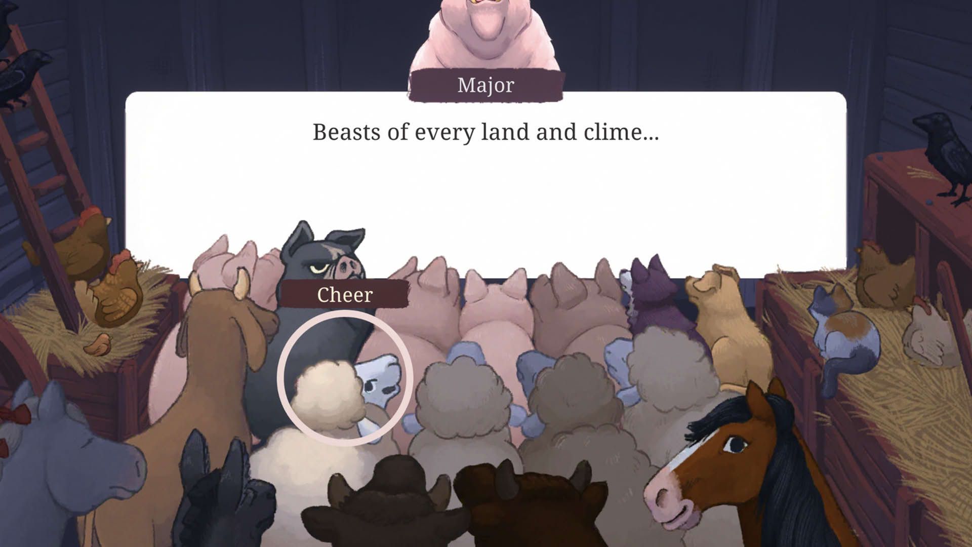 Screenshot for Orwell's Animal Farm