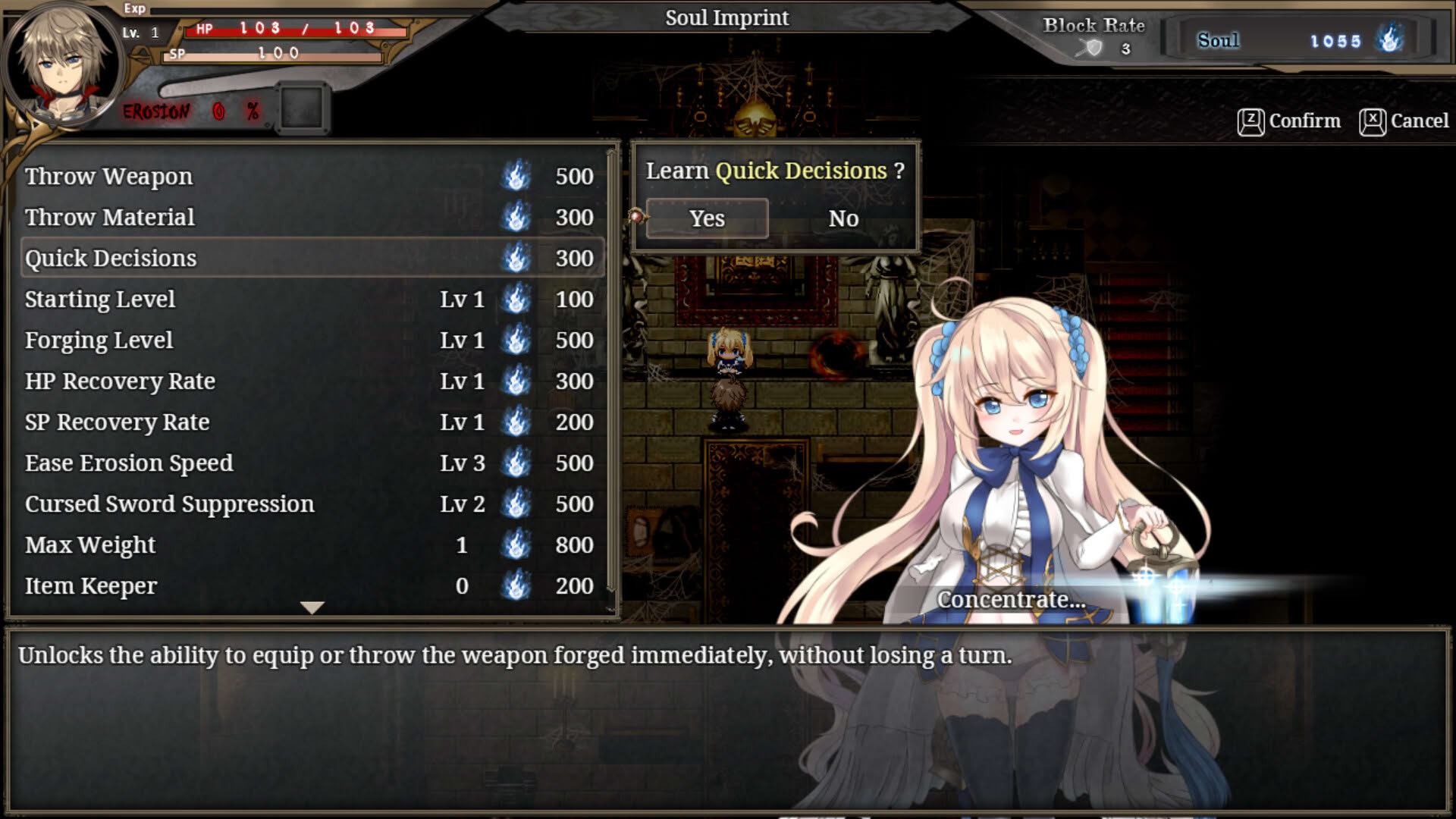 Screenshot for The Shimmering Horizon and Cursed Blacksmith