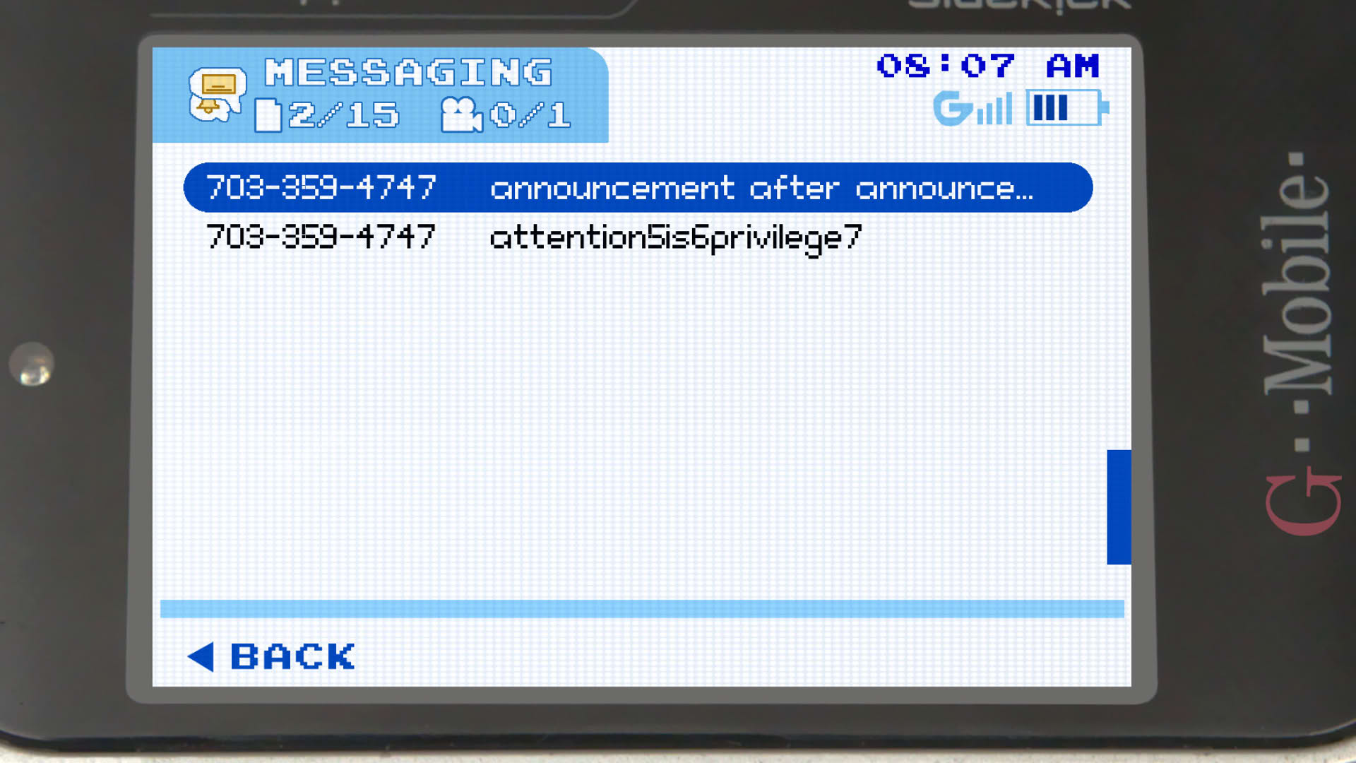 Screenshot for Class of '09