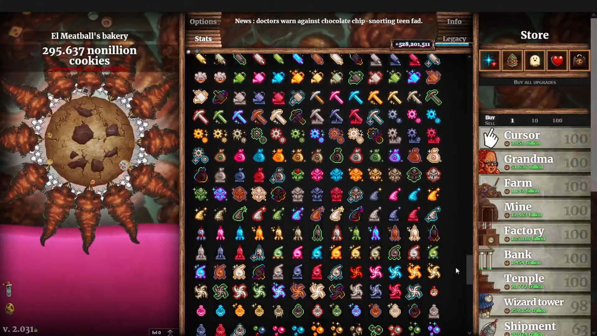 Screenshot for Cookie Clicker