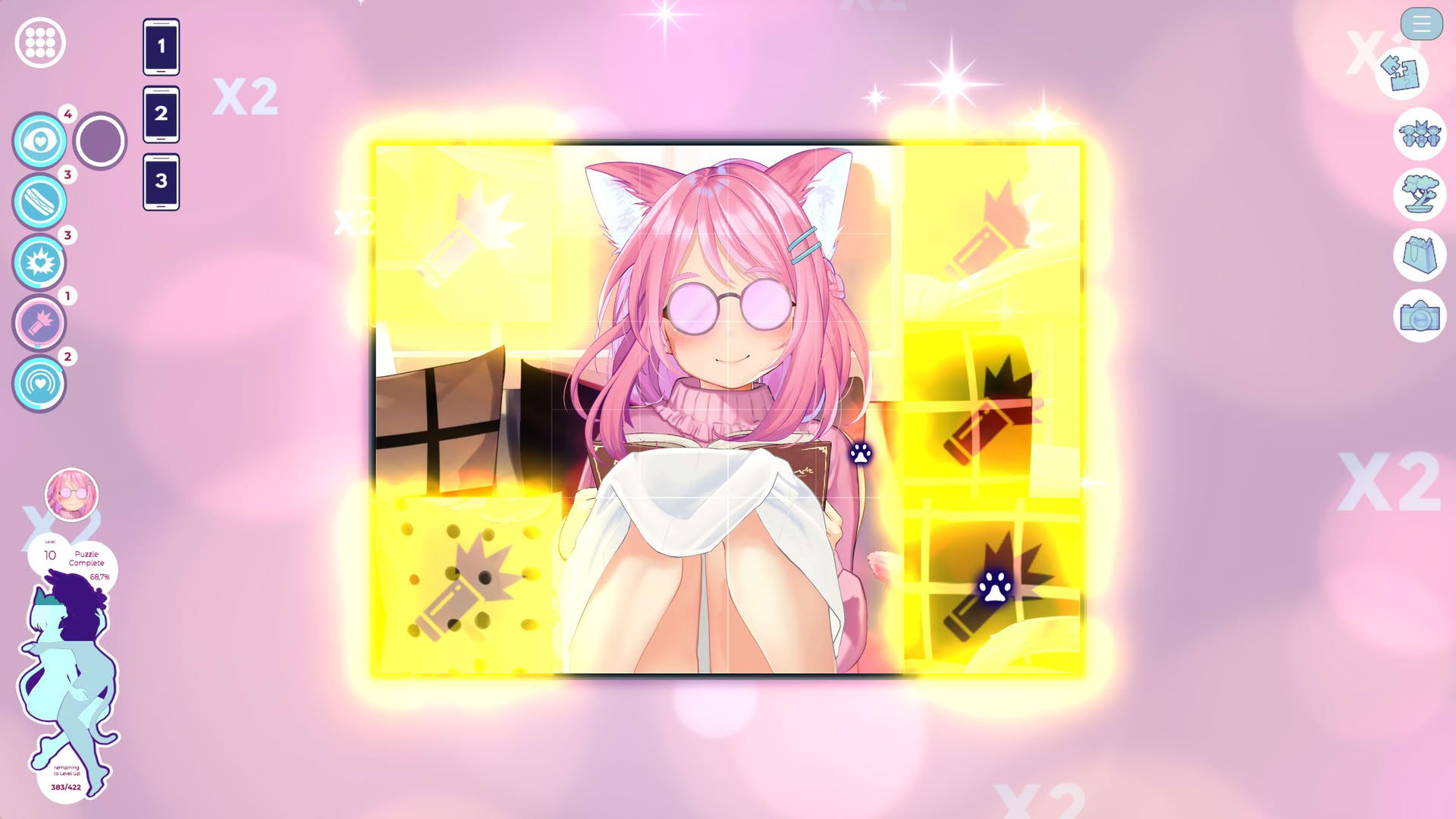 Screenshot for Mosaique Neko Waifus 4