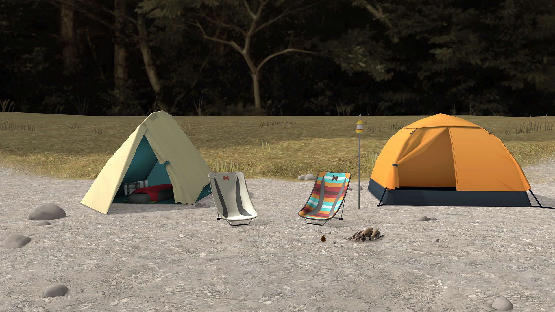 Screenshot for Laid-Back Camp: Virtual - Lake Motosu
