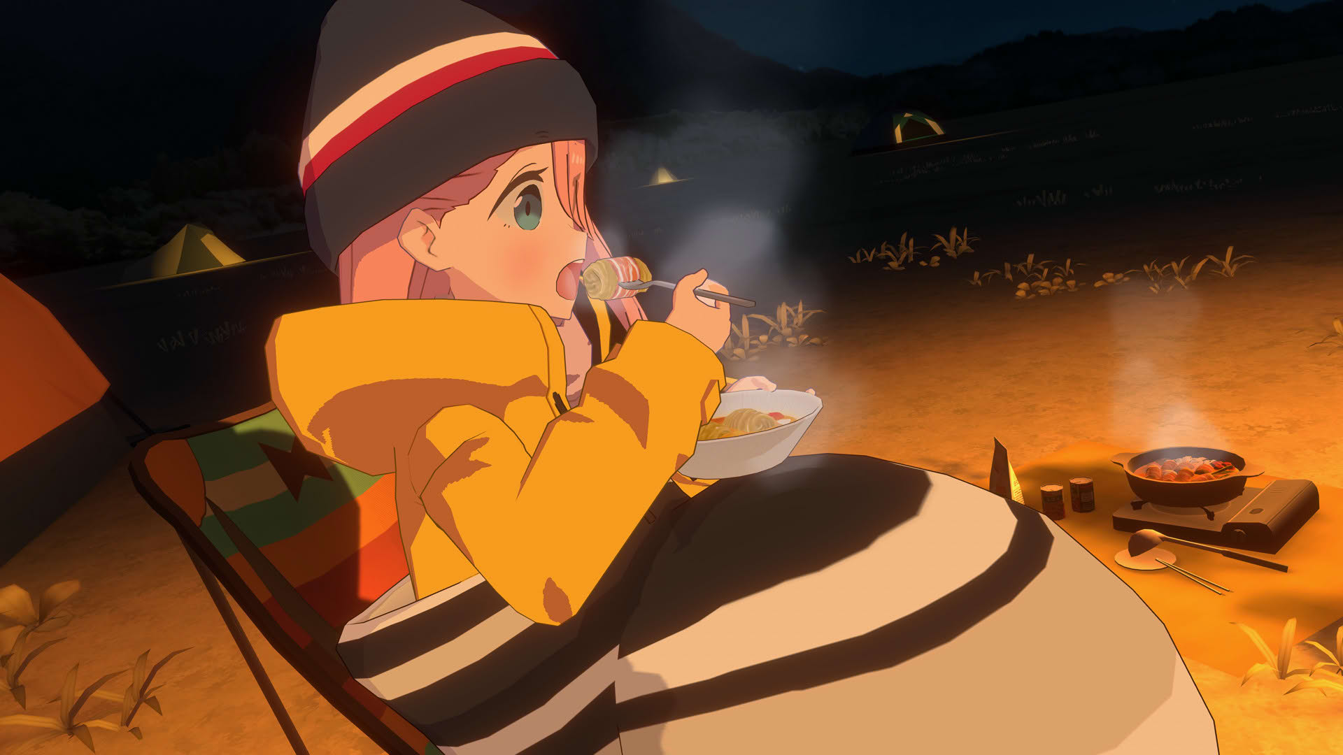 Screenshot for Laid-Back Camp: Virtual - Fumoto Campsite