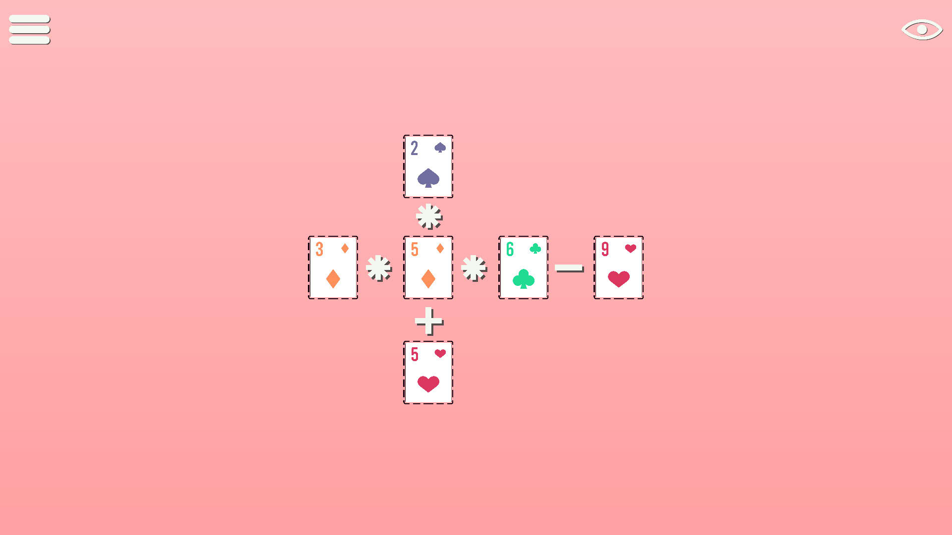 Screenshot for BlackJack Math Cross Numbers
