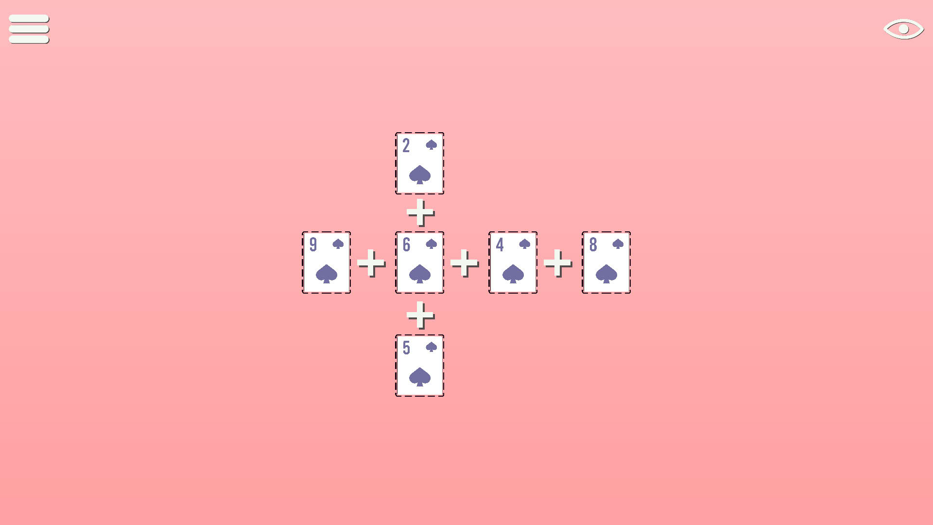 Screenshot for BlackJack Math Cross Numbers