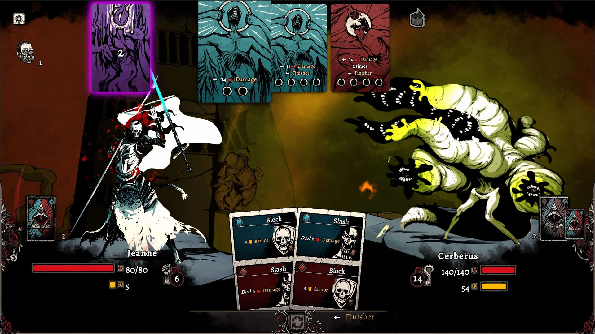 Screenshot for Nadir: A Grimdark Deckbuilder