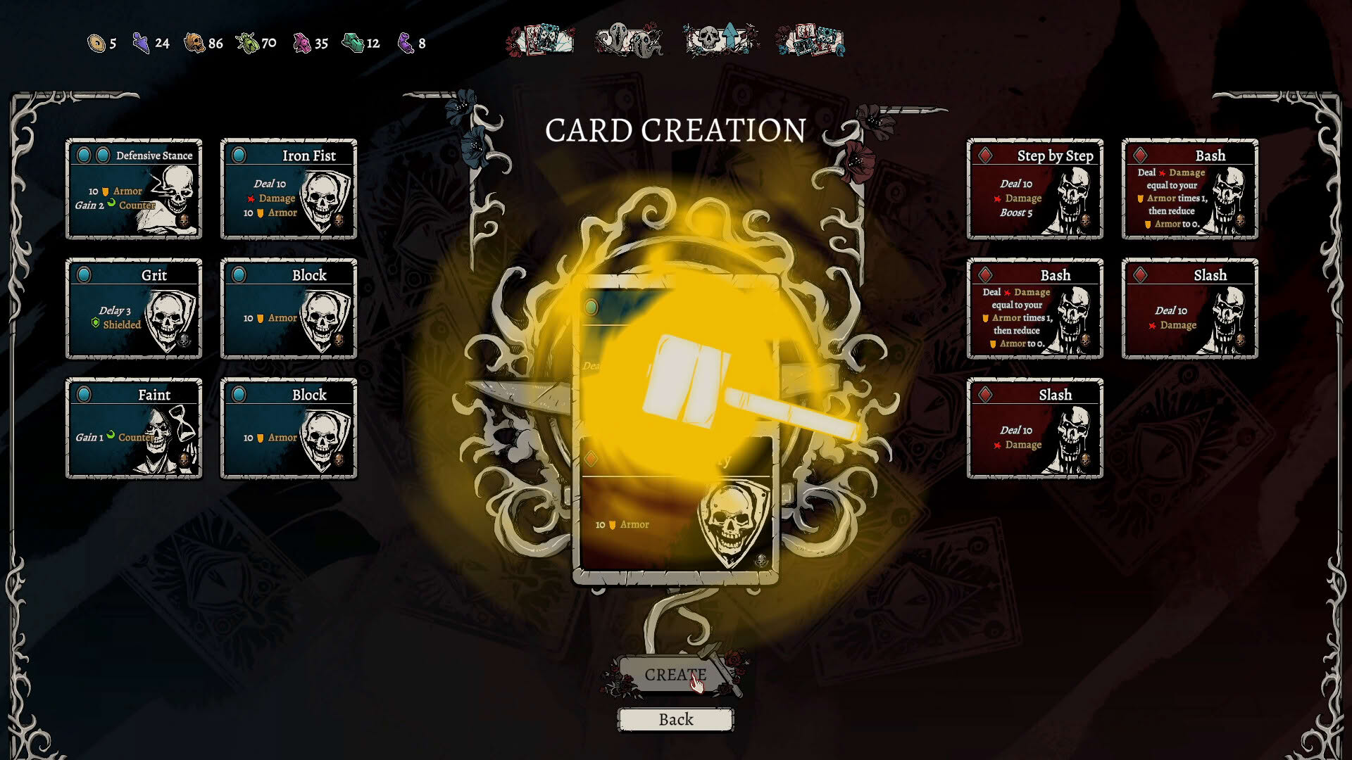 Screenshot for Nadir: A Grimdark Deckbuilder