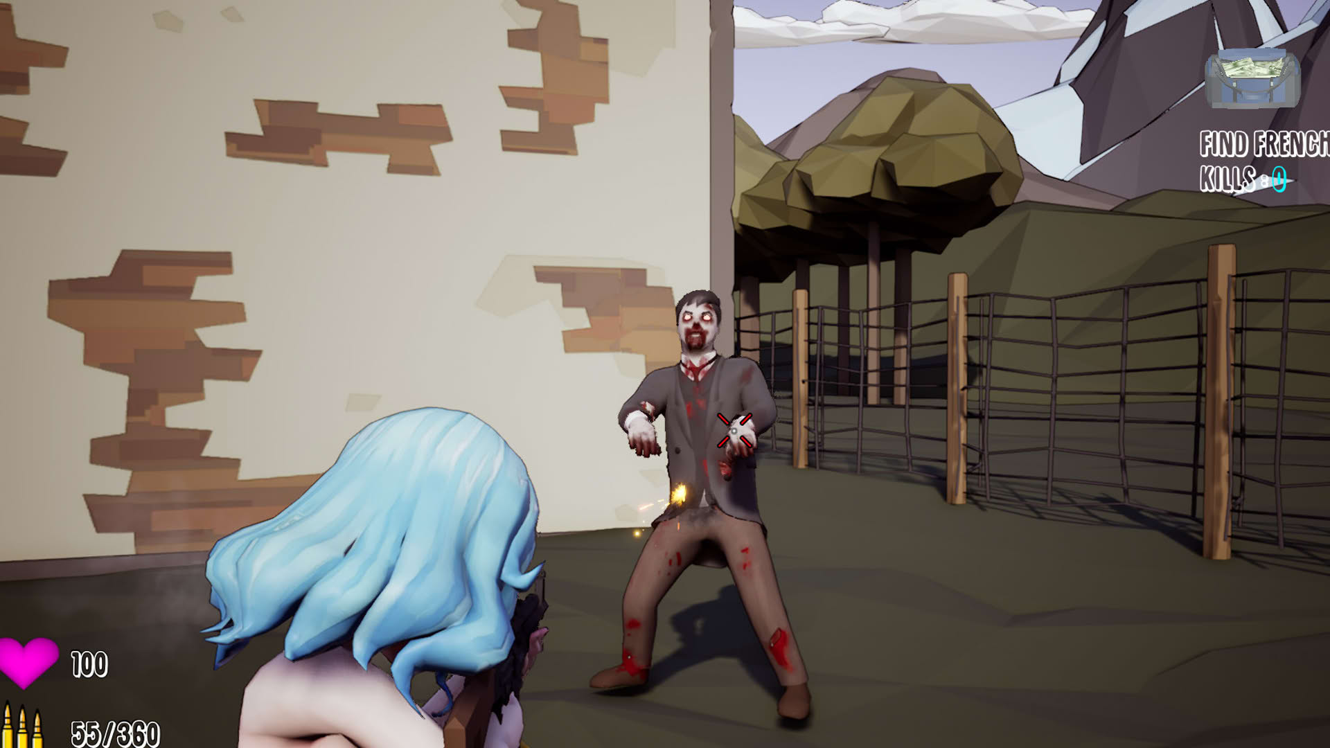 Screenshot for Inglorious Waifu VS Nazi Zombies