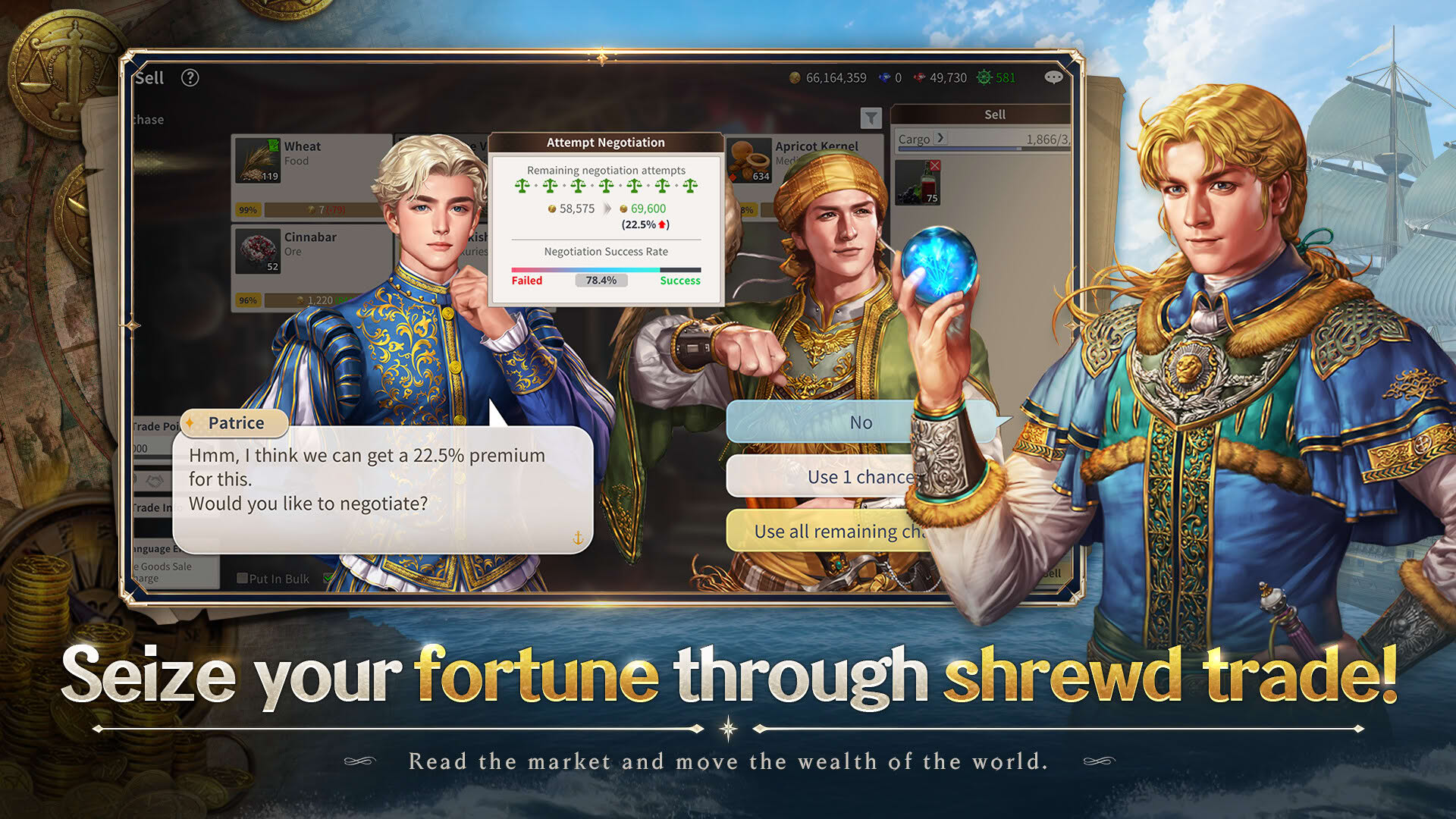 Screenshot for Uncharted Waters Origin