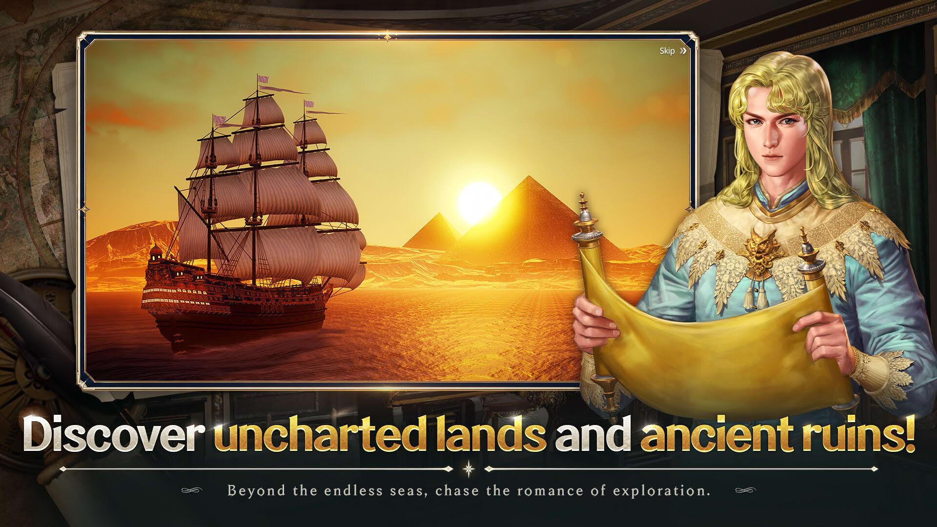Screenshot for Uncharted Waters Origin