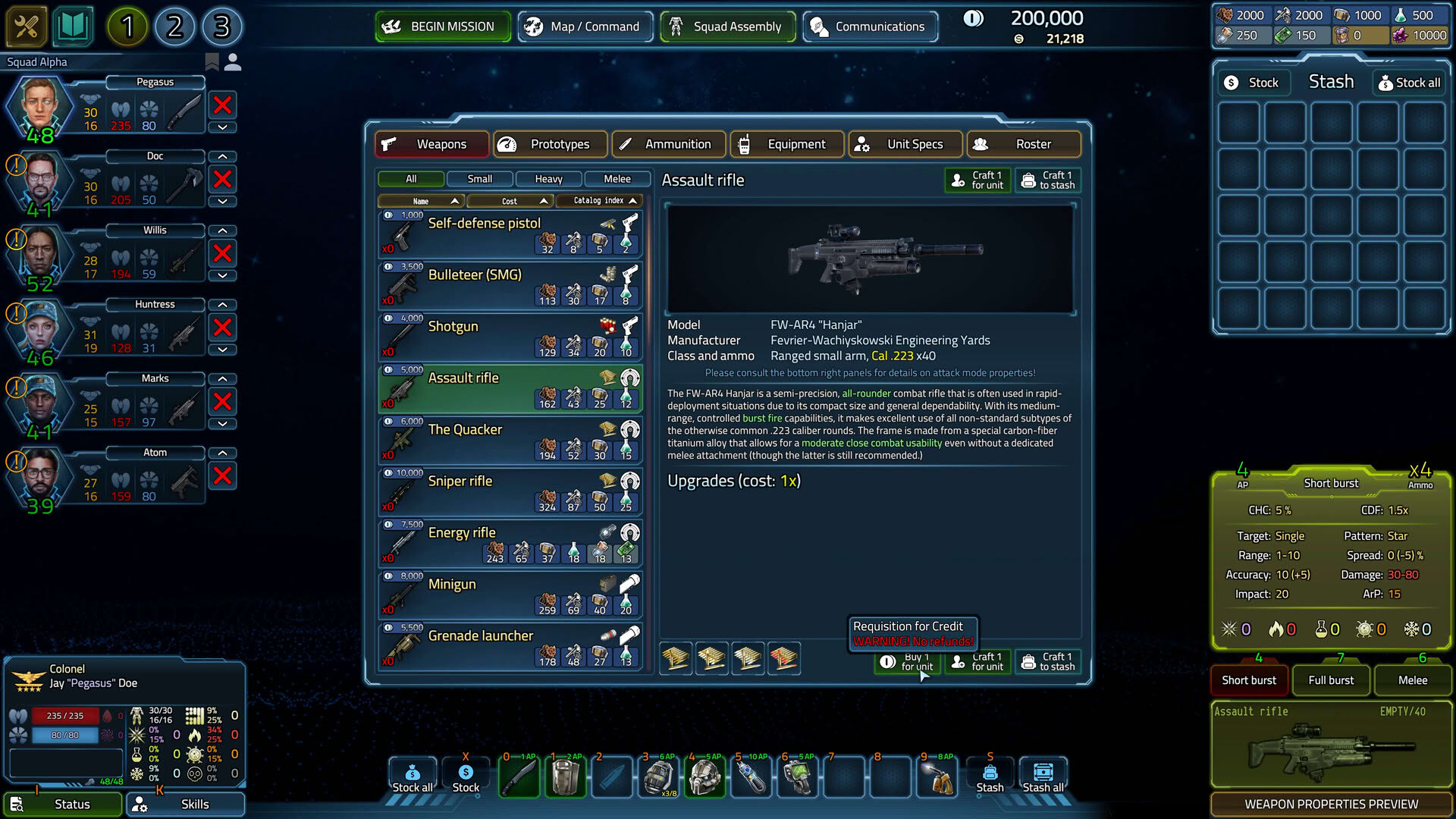 Screenshot for USC: Counterforce