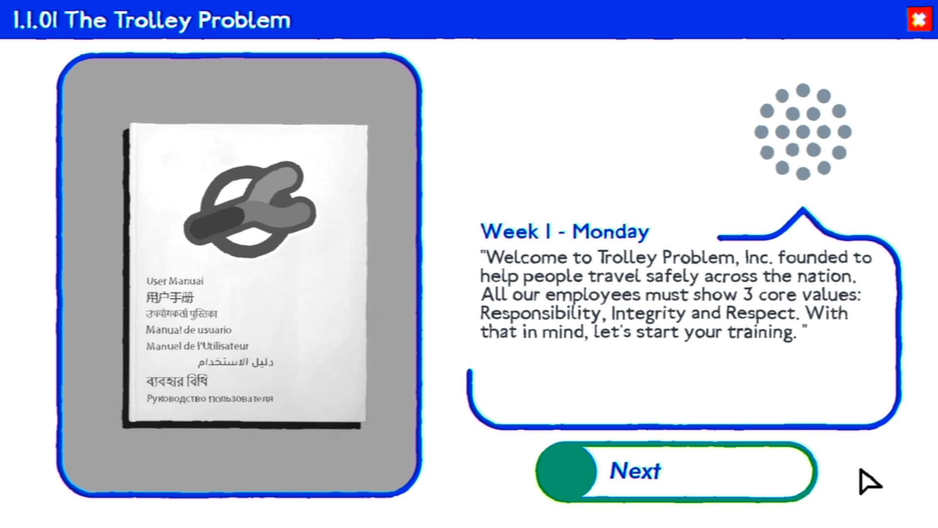 Screenshot for Trolley Problem, Inc.