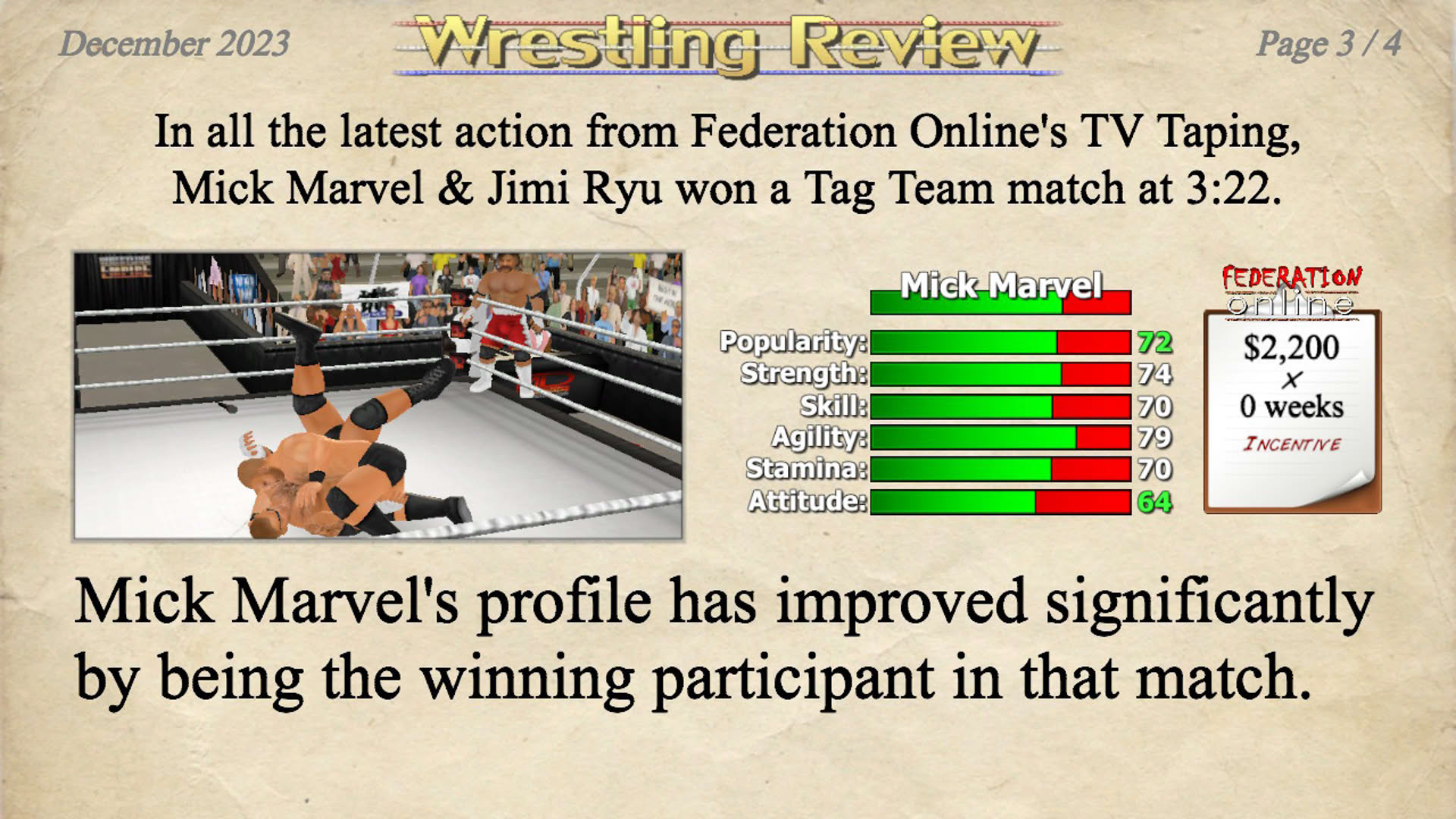 Screenshot for Wrestling Empire