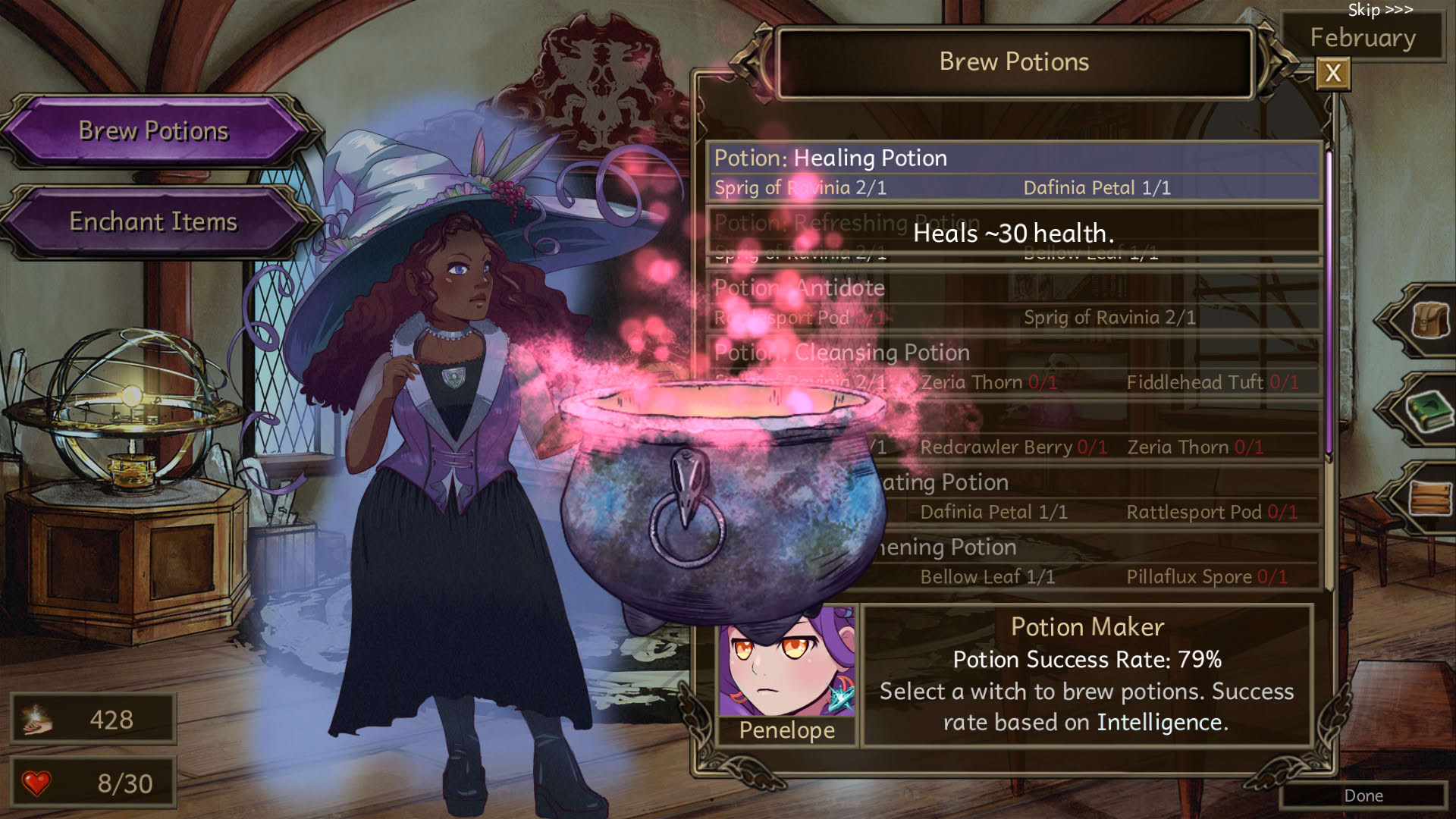 Screenshot for Stardander School for Witches