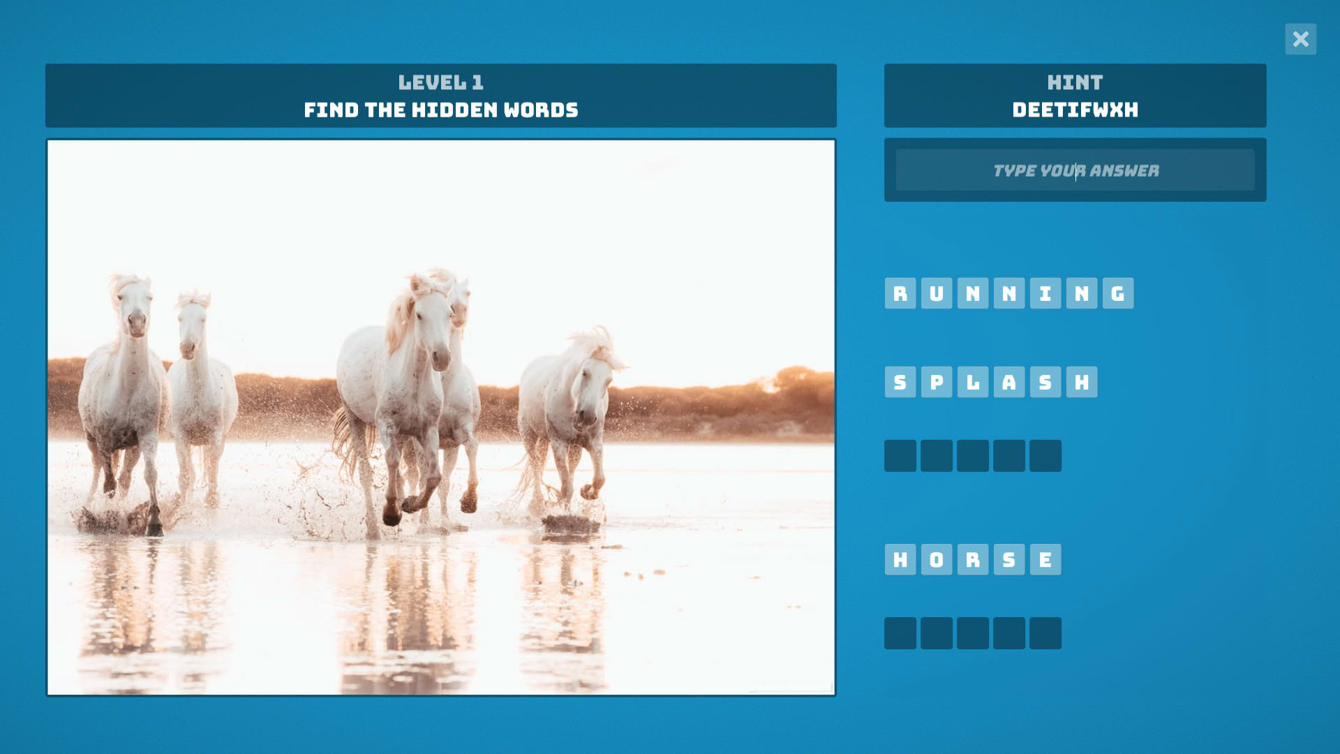 Screenshot for Hidden Words