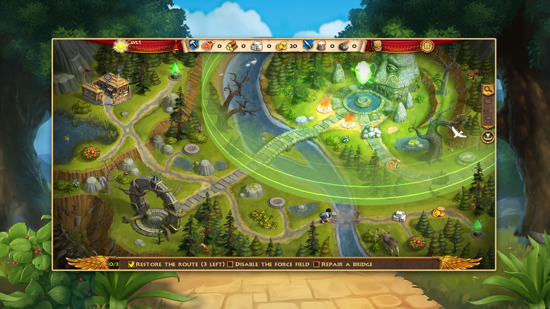 Screenshot for Roads of Rome: Portals - Collector's Edition