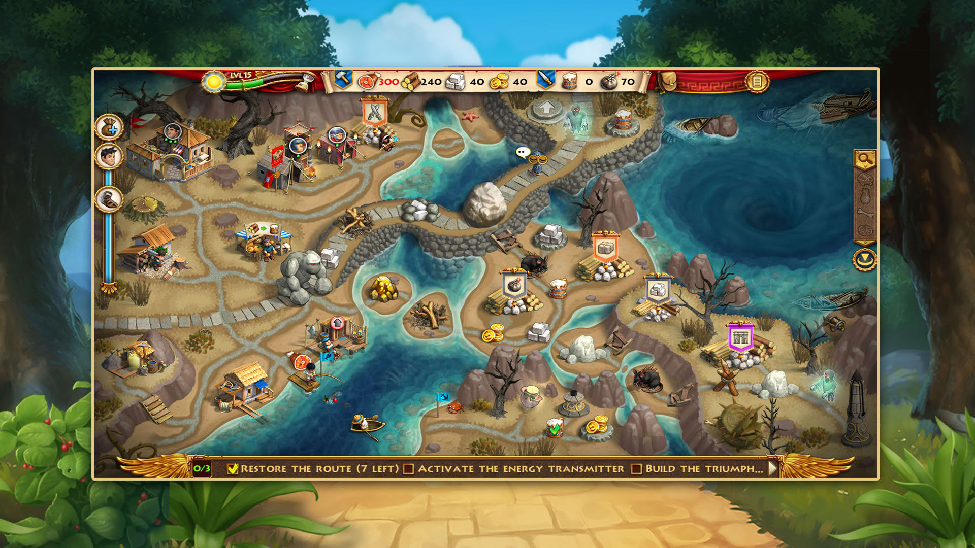 Screenshot for Roads of Rome: Portals - Collector's Edition