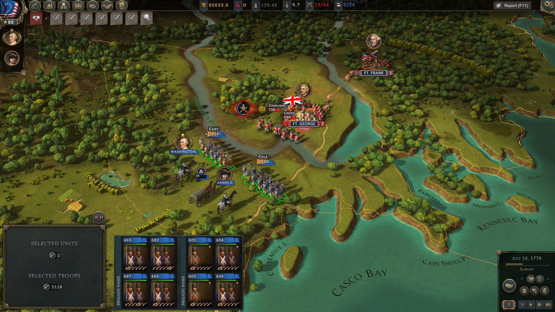 Screenshot for Ultimate General: American Revolution
