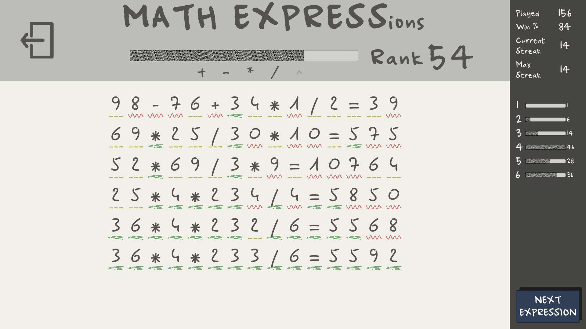 Screenshot for Math Expressions