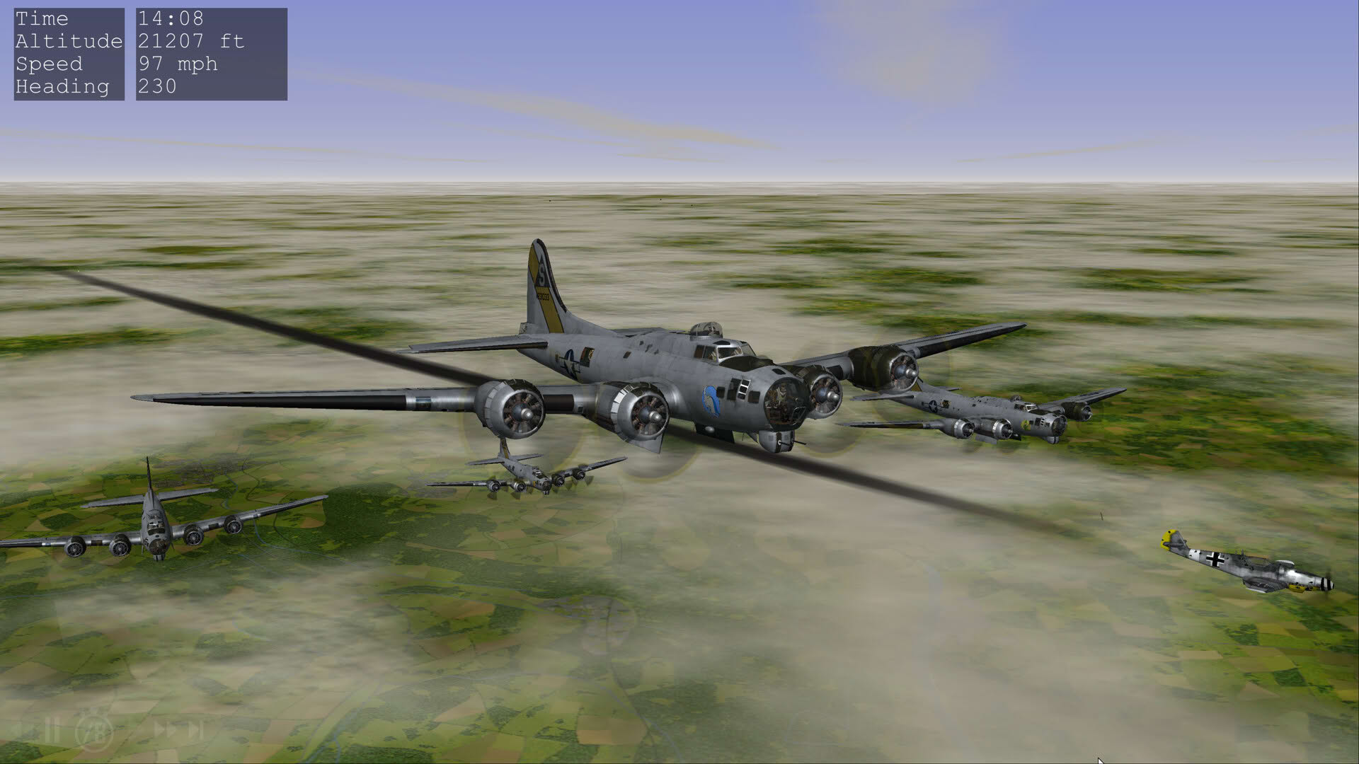 Screenshot for B-17 Flying Fortress: The Mighty 8th Redux
