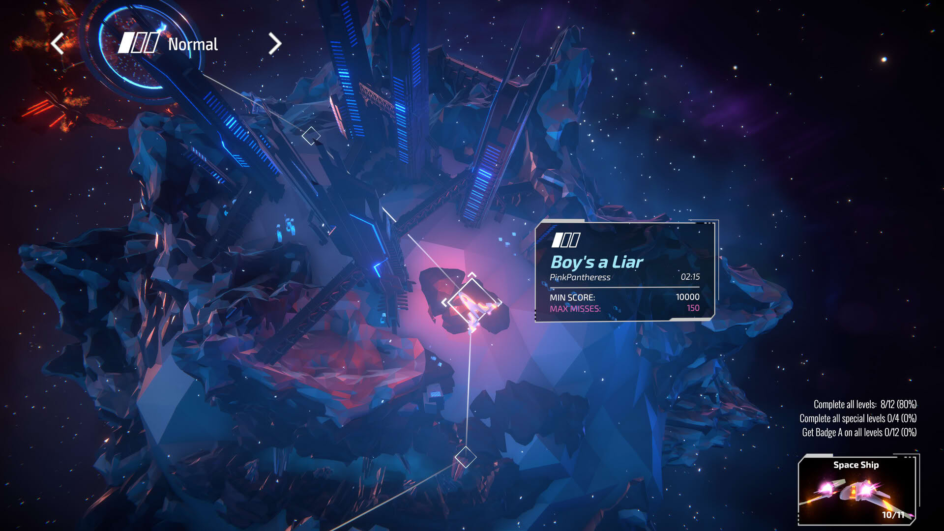 Screenshot for Invector: Rhythm Galaxy