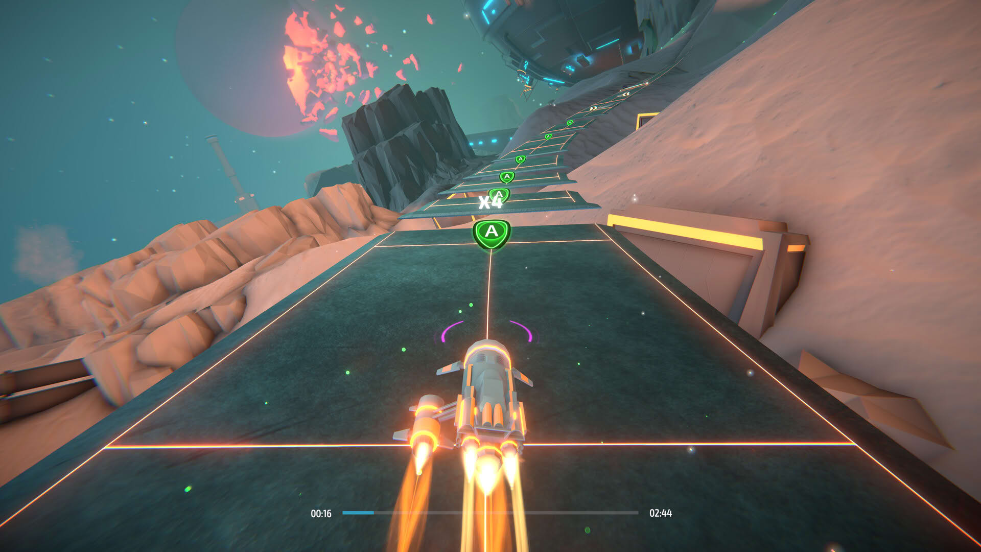 Screenshot for Invector: Rhythm Galaxy