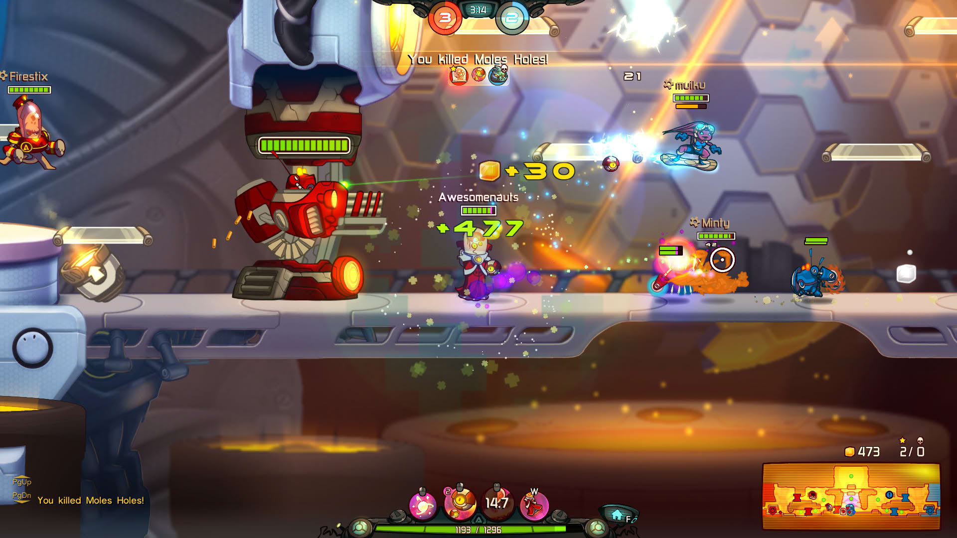 Screenshot for Awesomenauts