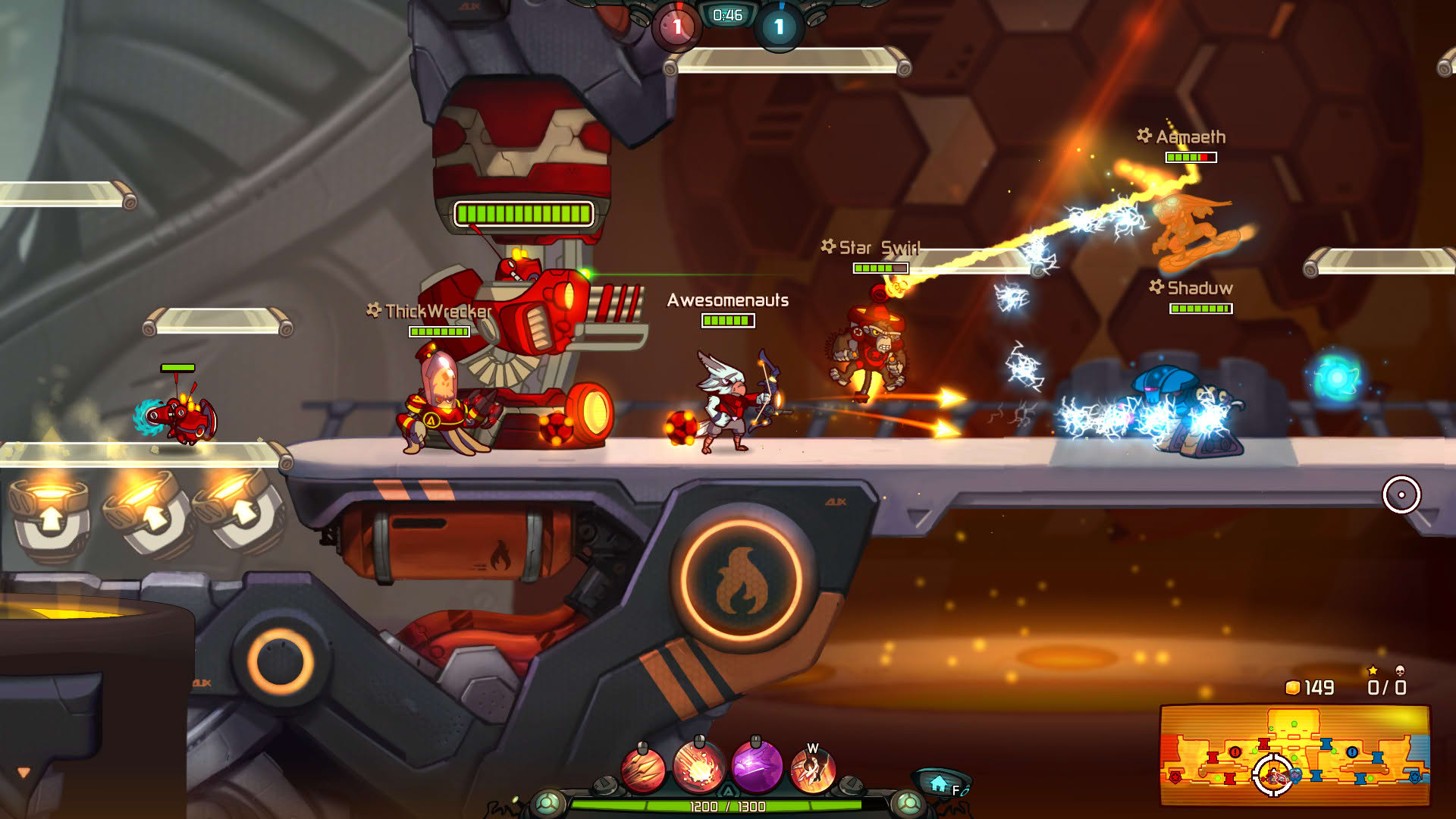 Screenshot for Awesomenauts