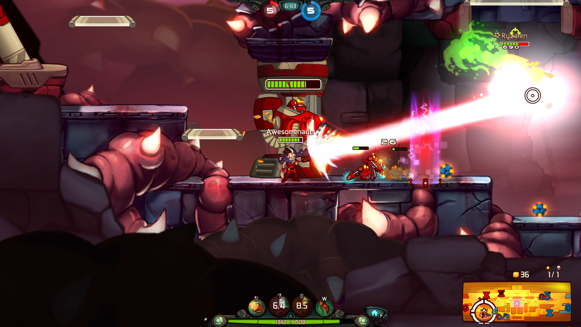 Screenshot for Awesomenauts
